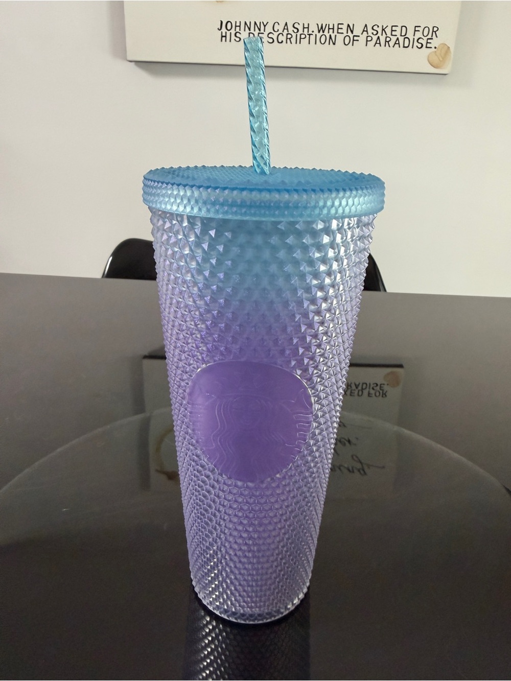 NWT Starbucks Venti Purple and Blue Pearlescent Ombré Cold Cup